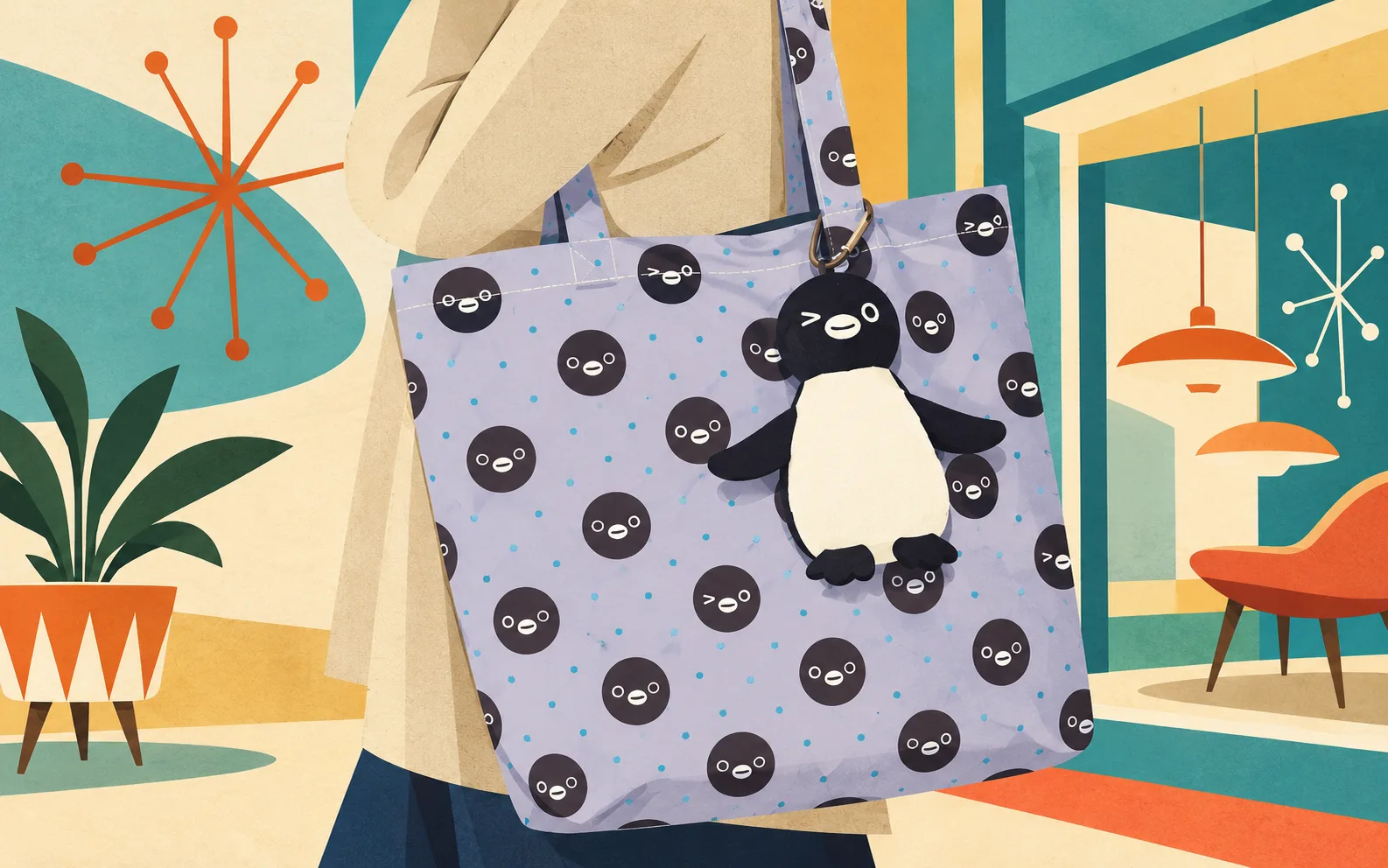 本日発売「Suicaのペンギン」ぬいぐるみポーチ&エコバッグ。表情&柄違い2パターン、オレンジページ増刊付録