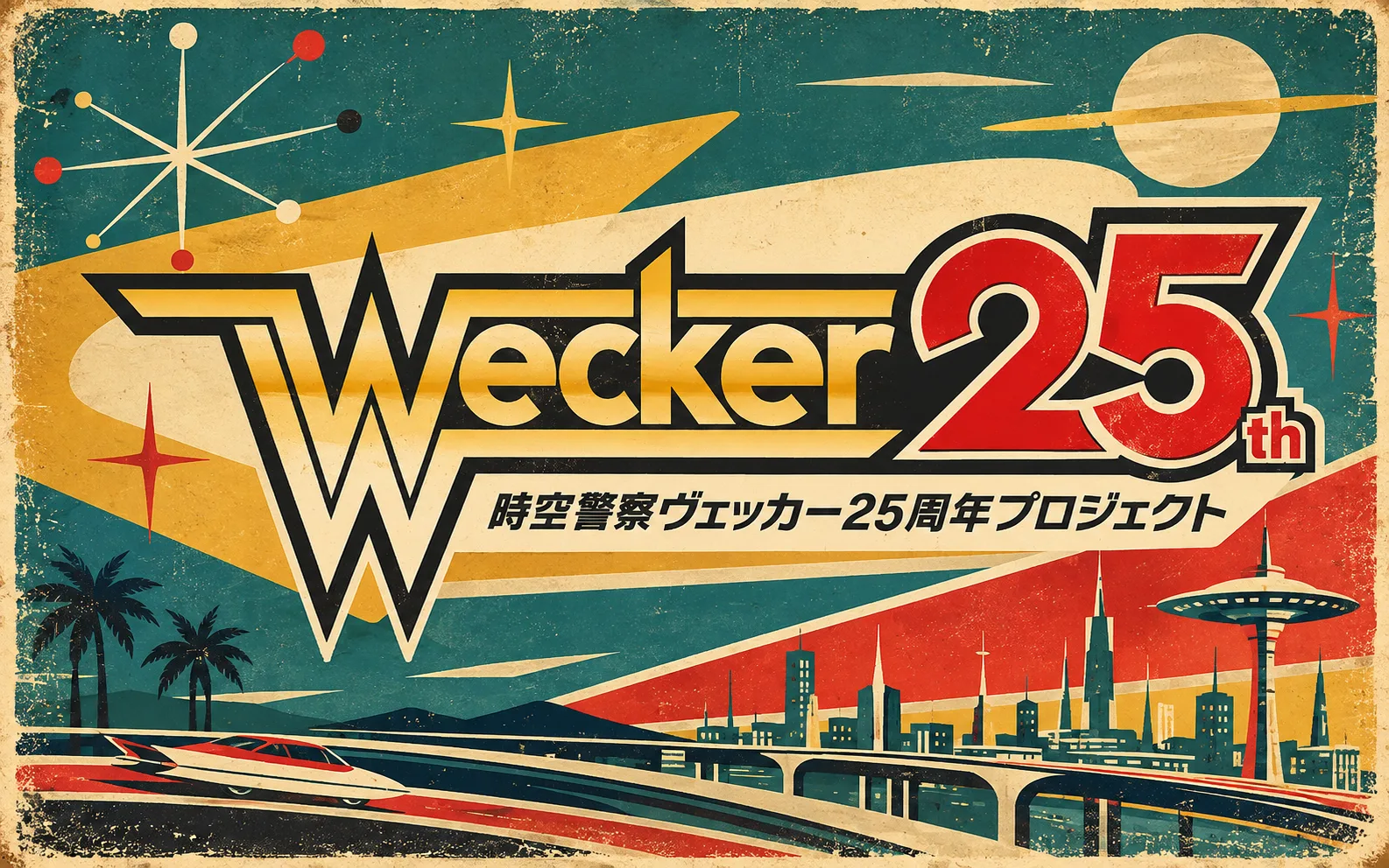 「時空警察ヴェッカー」25周年プロジェクト、映画化＆舞台化が決定